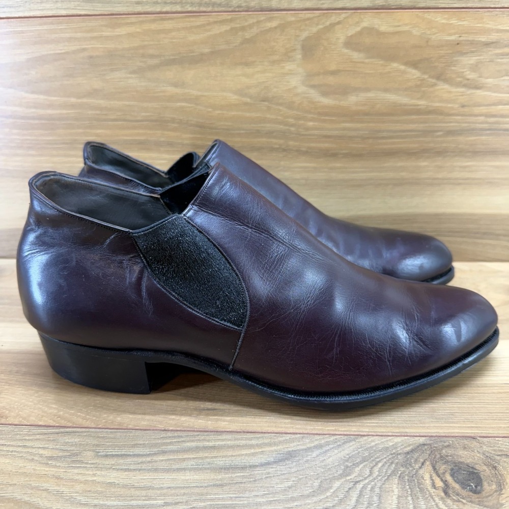 FREEMAN Bootmaker‎ Guild 800 Mens Chelsea 8.5 C Burgundy Leather Shootie